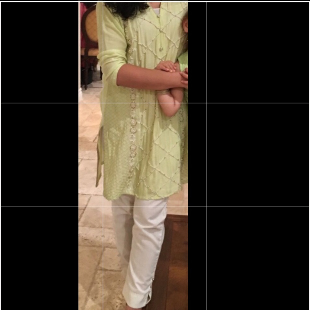 Indian lime green suit